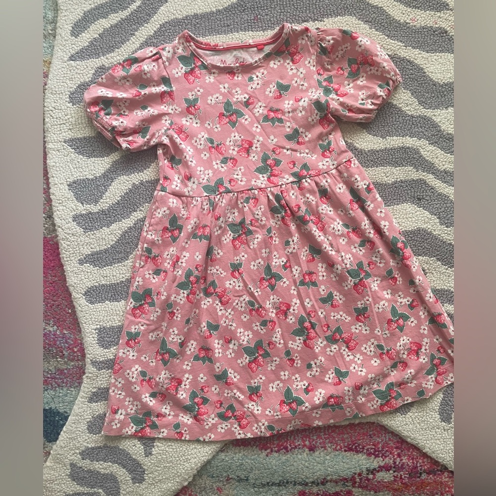 Min Boden strawberry swing dress